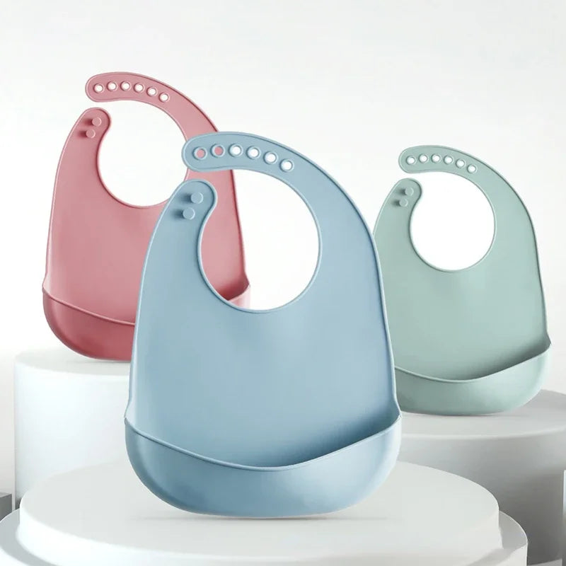 Bavoir silicone anti-bavage